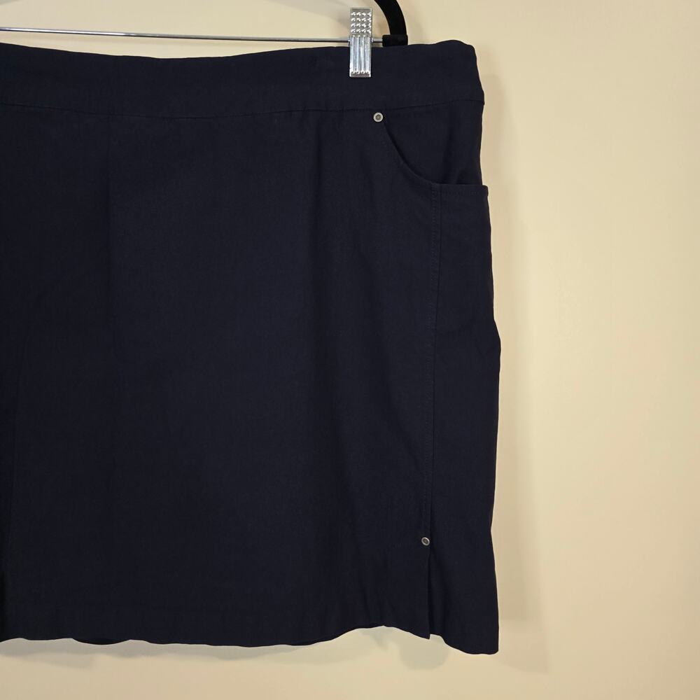 Women's Tribal Navy Blue Pull On Skort | Size 22W - Picture 3 of 11